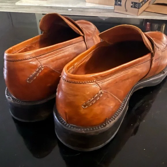 Johnson & Murphy E-Collection Mens Brown Loafers Shoes Sz. 10.5 Made In Italy - Picture 3 of 7